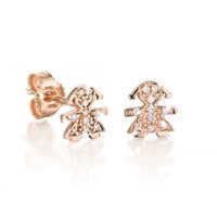 Mono orecchino Le Bebé Donna Le Briciole in Oro rosa Diamante LBB332 - LBB332